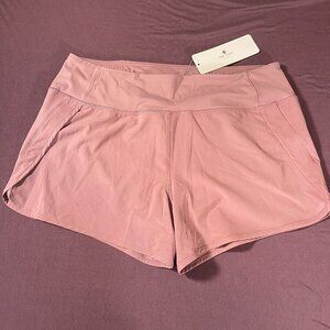 CRZ Yoga - Running Lightweight Workout Shorts 4" in Mauve - Size 12 - NWT